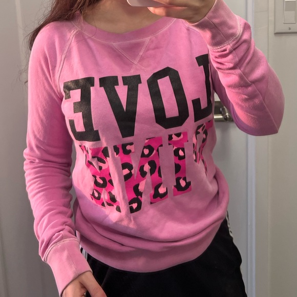 LOVE PINK SWEATSHIRT - Picture 1 of 6